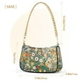 thumbnail image 3 of FORMRS Womens Shoulder Bag with Chain Strap Clutch Purse Cute Tote Handbag, Beige Floral Garden, 3 of 7