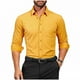thumbnail image 2 of Blusa y camisa de manga larga con cuello vuelto para hombre, color liso, informal, a la moda, con botones, manga larga, elástica, de poliéster, 2 of 6