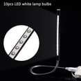 thumbnail image 3 of Light Laptop Lamp USB LED 5V 1W 10 LED Long Gooseneck Touch Dimmer Lamp Notebook Keyboard Night Light Black, 3 of 8