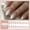 DY1956-B7 autumn wind gradual change [jelly glue model], variant on Simple medium and long almond manicure, gray and gradual change fake nail patch wholesale, cross-border hot-selling white wearing nail