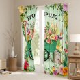 thumbnail image 3 of Erosebridal Hello Spring Flower Curtains Pack of 2 (42x84 Each) for Kids, Green Leaf Curtains Blackout, 3 of 6