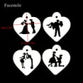 thumbnail image 3 of 4Pcs/Set DIY Wedding Cake Stencil Cake Spray Mold Decorating Print Sugar Craft, 3 of 4