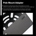 thumbnail image 4 of MERRYHAPY Black Steel Camera Mount Adapter for Security Cameras, Pole Bracket with Multiple Hole Design for Easy Installation, 4 of 7
