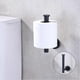 thumbnail image 3 of Matte Black Toilet Paper Holder SUS304 Stainless Steel, Modern Round Tissue Roll Holders Wall Mount, Toilet Paper Roll Dispenser Bathroom 5 inch TP Ho, 3 of 5