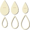 thumbnail image 1 of Moldes de corte de hojas de macramé, anillos de madera, plantilla de corte de madera rústica natural, marco de atrapasueños, anillos, borla de plumas, herramienta para corona colgante de pared, 1 of 6