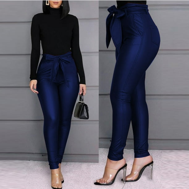 Kayannuo Leather Pants for Women Christmas Women Fashion High