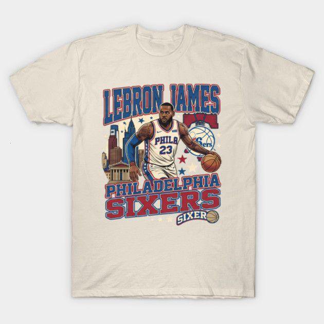 LeBron Sixer T-Shirt, Vintage Philly Basketball Fan Graphic Tee