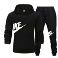 thumbnail image 2 of Nueva marca Otoño Invierno simplicidad moda sombrero de hombre ropa deportiva + pantalones de chándal Otoño Invierno conjunto de ropa deportiva sudaderas con capucha para hombre, 2 of 5