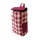 thumbnail image 5 of Bolsa de compras de tela Oxford plegable con bolsillos laterales, moderna Rojo gris, 5 of 8