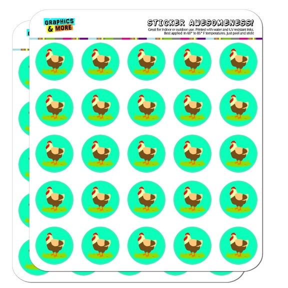 Chicken in Profile Planner Calendar Scrapbooking Crafting Stickers