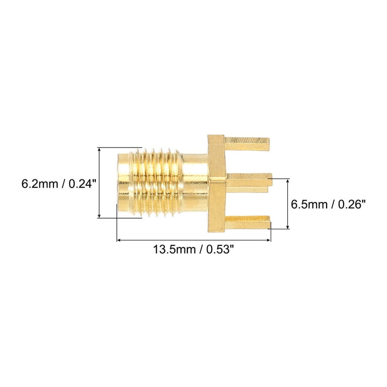 50 Connecteurs SMA Femelle Pour Montage Sur Carte PCB - Lot économique - Neuf
