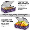 thumbnail image 5 of Iauyy Casserole Carrier for Hot Food Insulated Casserole Travel Carry Bag with Lid Food Warmer Bag for Party/Picnic,Purple Artistic Style, 5 of 7