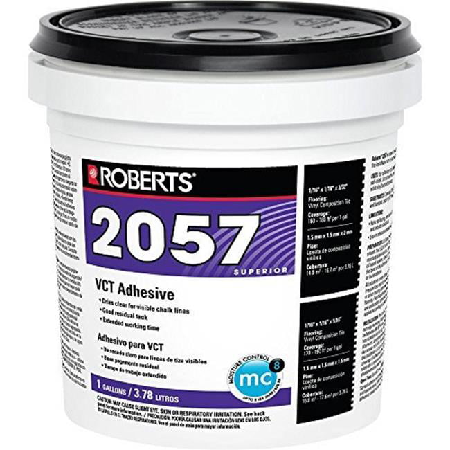 ROBERTS 2057-1 Vinyl Composition Tile Adhesive,1 gal - Walmart.com