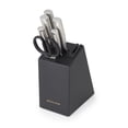 thumbnail image 5 of KitchenAid Gourmet 7-Piece Forged Knife Block Set with Built-In Sharpener, Stainless Steel Handles, Black, 5 of 10