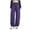 Purple, variant on Loopsun Womens Cargo Pants, Pants for Women, Ladies' Solid Color Csual Outdoor Sports Long Pants Purple XXXL