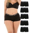 thumbnail image 2 of B2BODY Women's Panties Cotton Boyshort Underwear Small to Plus Sizes Multi-Pack, 2 of 9