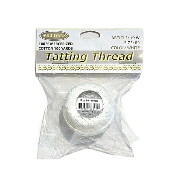 Sullivans Tatting Thread White (100 yards)