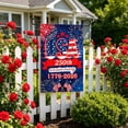 thumbnail image 5 of Leutsin Welcome 4th of July Garden Flags, 12 x 18 Inch Patriotic Double Sided Outdoor Hanging Flag, Memorial Day Independence Day American Stars and Stripes Love Heart Yard Outdoor Decoration, 5 of 7