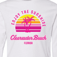 thumbnail image 4 of Inktastic Summer Enjoy the Sunshine Clearwater Beach Florida in Pink Long Sleeve Youth T-Shirt, 4 of 5