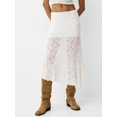 thumbnail image 3 of Rdhnmea Women Lace Skirt, Elegant Low Waist Patchwork Summer Long Skirt, 3 of 9
