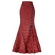 thumbnail image 1 of Gibobby faldas largas de mujer casuales gótica retro para mujer(Rojo, L), 1 of 4