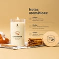 thumbnail image 3 of Vela De Soya Aromática | 600 g | Aroma Canela | Duración 120 horas | Cera Para Masaje B Life., 3 of 7