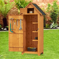 thumbnail image 6 of Outdoor Wooden Storage Shed for Storing Tools and Garden Supplies, Garden Wooden Tool Cabinet with Shelves and Latches,Waterproof Shed for Backyard,Patio, 6 of 7