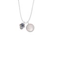thumbnail image 2 of Delight Jewelry Silvertone Star of David with Blue Crystal Spinner To the World You are a Mother Locket Necklace, 2 of 4