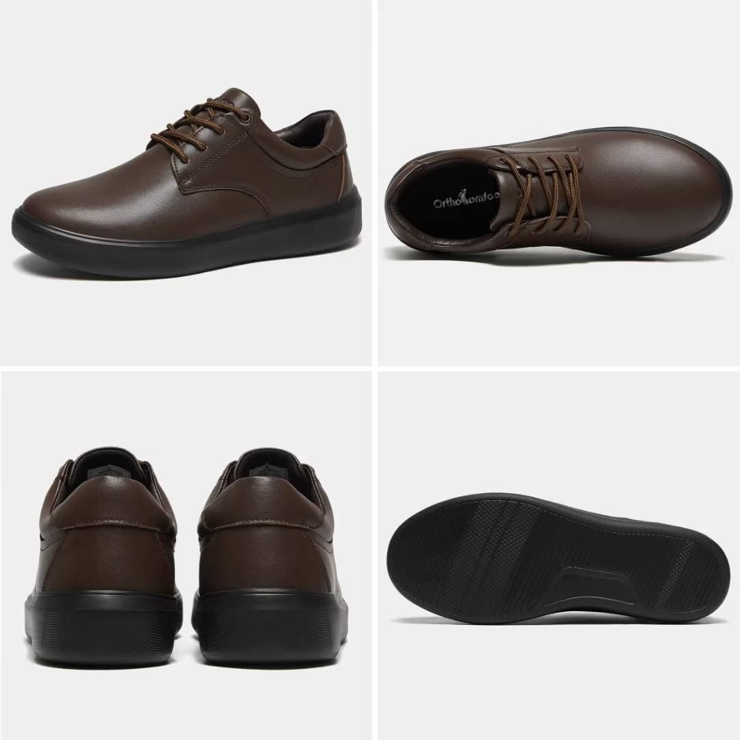 OrthoComfoot Mens Oxford Dress Shoes for Plantar Fasciitis  display picture 1