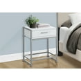thumbnail image 5 of Dtwnek Side Table End Table with 1 Drawer and Bottom Shelf, Nightstand for Living Room, Bedroom, White, 5 of 6