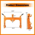 thumbnail image 3 of Gymax 3-Point Quick Hitch w/5 Level Adjustable Bolt 2'' Receiver Hitch or Farming Orange, 3 of 10
