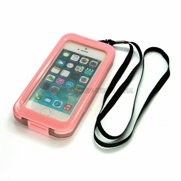 CyberTech Waterproof Phone Case for iPhone 5 / 5C / 5S, Shockproof, Dirt Proof, Sand Proof, Silicon Touch Screen (Pink)