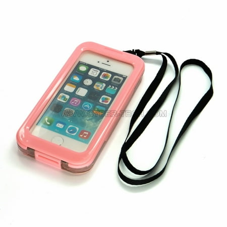 Penguin Design Silicon Case CyberTech Waterproof Phone Case for iPhone 5 / 5C / 5S, Shockproof, Dirt Proof, Sand Proof, Silicon Touch Screen (Pink) ()