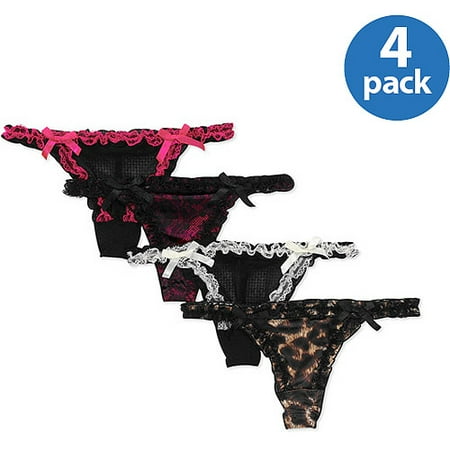 Smart And Sexy Women's Satin Ruffle Thon