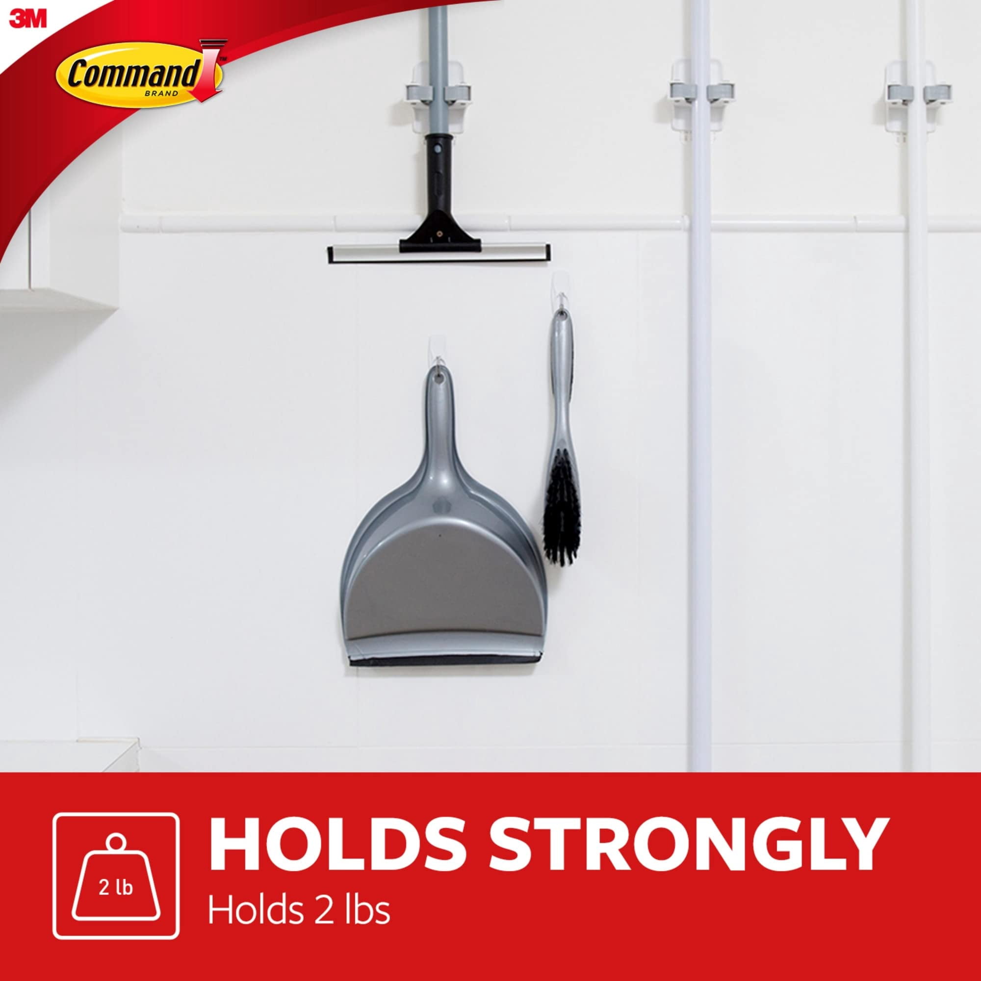 Command® Medium Wire Hooks, 35 Hooks, 40 White Adhesive Strips, Damage Free Hanging Picture Hangers, No Tools Wall Hanging Strips For Living Spaces