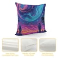 thumbnail image 4 of Autua Galaxy Space Art Decorative Throw Pillow Cover Detailed Painting Cushion for Home Couch Living Room Bed Sofa Zipper Closure 1PC 12x12in, 4 of 5
