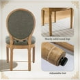 thumbnail image 5 of Dining Chairs Set of 2, Vintage Dining Chair with Round Back, Farmhouse Country Dining Chair for Kitchen, Bedroom, Hall, 5 of 7