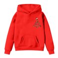 thumbnail image 7 of Staki Toddler Baby Girls Clothes Long-sleeve Hoodie Pullover Print Hooded Clothes Christmas Hoodies(Red,3-4 Years), 7 of 7