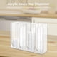 thumbnail image 3 of Dispensador de tapas de tazas de 4 compartimentos, taza de salsa acrílica y soporte para tapa, organizador de vasos de papel desechables montado en la pared, soporte de almacenamiento para tazas de sa, 3 of 6