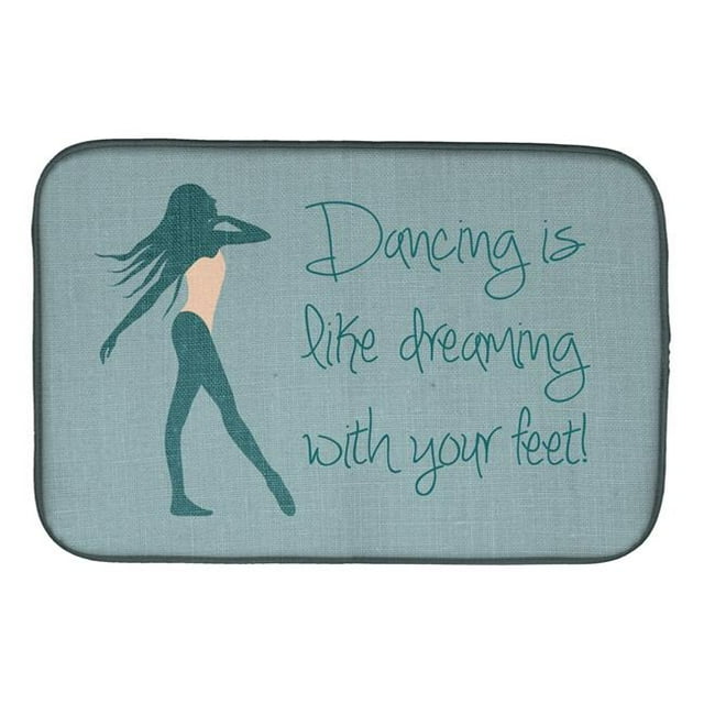 Carolines Treasures BB5380DDM Dancing is Like Dreaming No.2 Dish Drying Mat