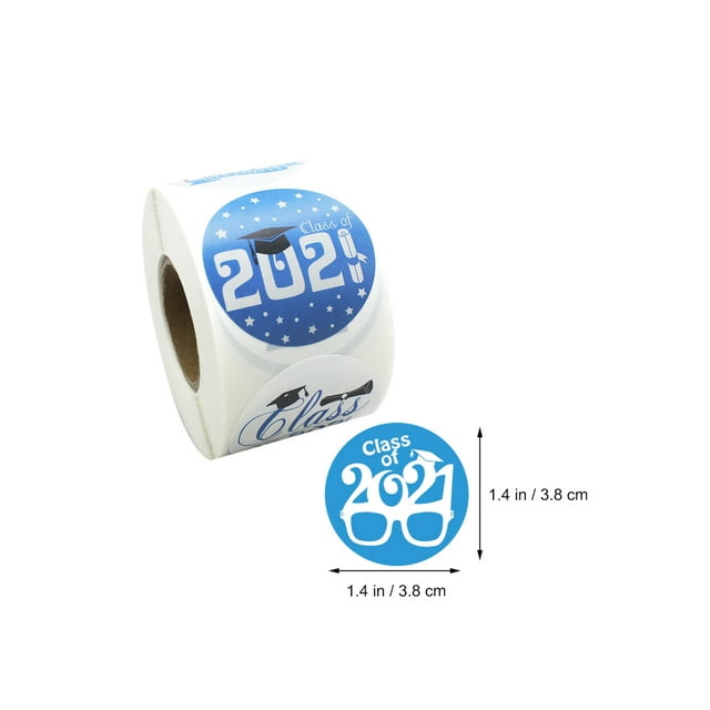 1 Roll 500 Pcs Creative Practical Round Novel Roll Paper Stickers Gift Bag Stickers Convenient Beautiful Gift Tags Clothes Stickers Seal Decals for Graduation