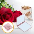 thumbnail image 4 of WRISTBIQUE Mirror For Desk Compact Mini Mirror Pink ABS Glass 1Pcs for Makeup, 4 of 10