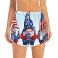 thumbnail image 2 of Balery Cute Gnomes in USA1 Pantalones cortos deportivos para mujer con forro y dos bolsillos, elásticos, para entrenamiento, gimnasio, yoga-Large, 2 of 7
