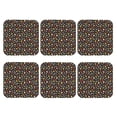 thumbnail image 2 of Lsque cute insects Pattern 4" Drink Coasters Set of 6, Leather Absorbent Coasters, Table Coaster Set Decorative Coffee Cup Coasters Housewarming Gift,Square, 2 of 7
