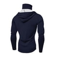 thumbnail image 4 of GrmtClth Men's Sun Protection Hooded Fishing Long Sleeve Tops Camping with Mask Clothes Workout Outfits Navy S, 4 of 4