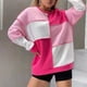 thumbnail image 4 of Gibobby Sudadera de mujer Suéter de Navidad para mujer cuello redondo manga larga suéter de Navidad casual para Navidad simple(Rosa caliente,M), 4 of 4