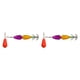 thumbnail image 1 of 2 piezas de calamar Jig con anzuelo Pulpo Jig Señuelo de pesca suave Pulpo de agua salada Amarillo violeta, 1 of 8