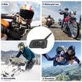 thumbnail image 2 of EJEAS V6PRO casco de motocicleta Bluetooth 5,0 auriculares, sistema de comunicación intercomunicador completo EJEAS Walkietalkie de la motocicleta, 2 of 7