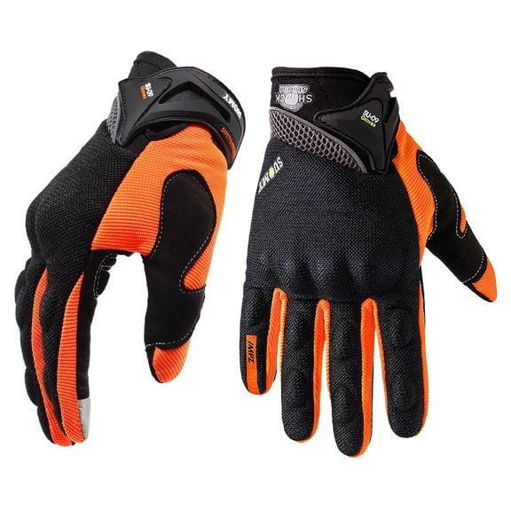 Breathable Full Finger Racing Motorcycle Gloves Quality Stylishly Decorated Antiskid Wearable Gloves.