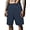 Blue, variant on Ohebi Men’s Big & Tall Cargo Shorts 3XL-6XL – Quick-Dry, Elastic Waist, Zipper Pockets, Lightweight for Outdoor & Casual Wear